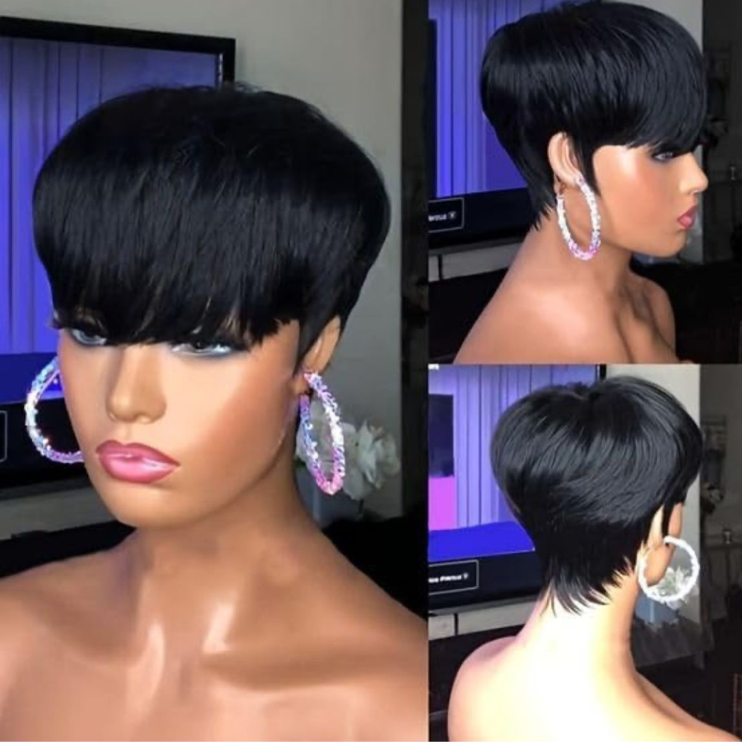 Short Pixie Cut Wigs for Black Women Human Hair